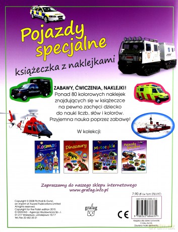Pojazdy specjalne. Książeczka z naklejkami [KSIĄŻKA]