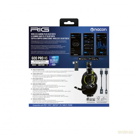 Nacon - Rig Wireless Headset 600 Pro HS - Acid Camo