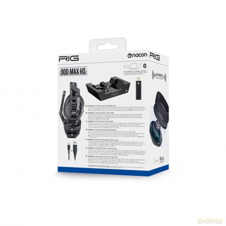 Nacon - Rig Wireless Headset 900 Max HS - Black