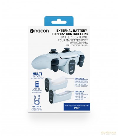 Nacon External Battery for PS5 Controller White