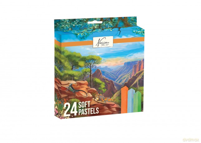 Kredki pastelowe Nassau - Soft pastels, 24 pcs (AR0409/GE)