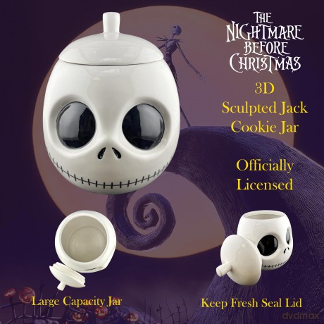 Nightmare Before Christmas Jack Head Cookie Jar