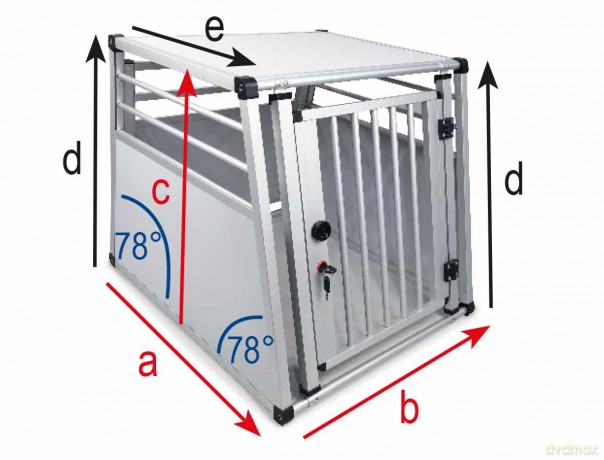 Nobby - aluminium Transport cage 65 x 82 x 66CM