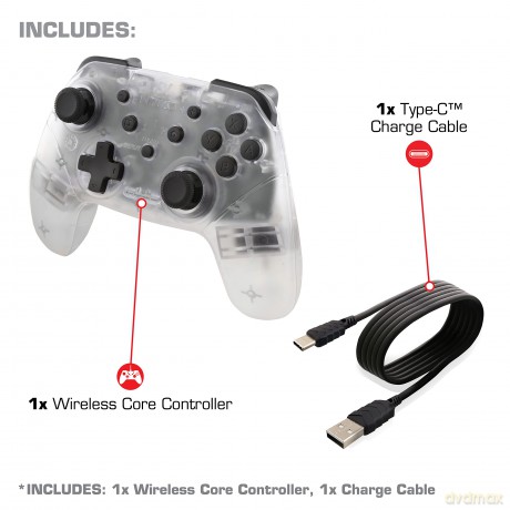 Nyko Wireless Core Controller (Clear)