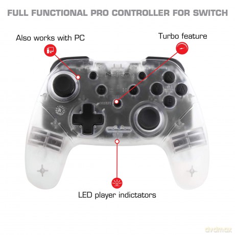 Nyko Wireless Core Controller (Clear)