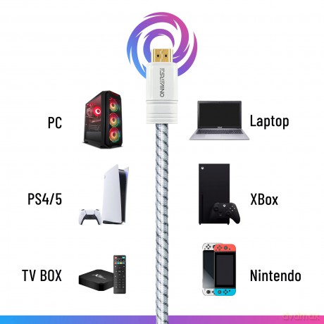 ONIVERSE - 8K HDMI cable - White
