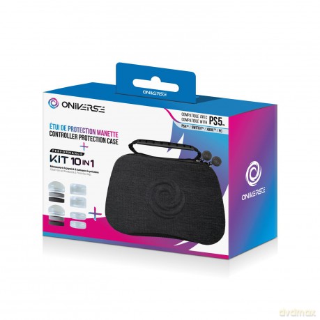 Oniverse Controller Case With 10 Accessories 4 Rings + 6 Silicon Cap - Grey