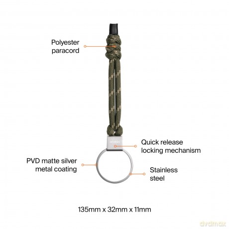 Orbitkey - Urban Loop Keychain - Olive