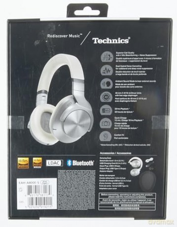 Panasonic - Headphone Wireless Over-Ear EAH-A800E-S - Silver
