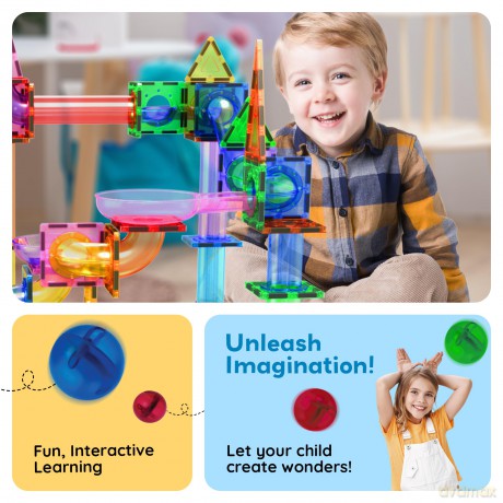 Picasso Tiles - Marble run set (50 pcs) (PTG50)