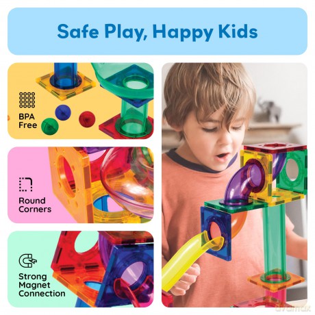 Picasso Tiles - Marble run set (50 pcs) (PTG50)