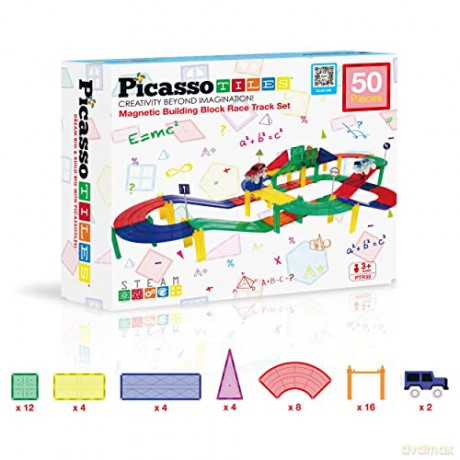 Picasso Tiles - Race Car Track Set (PTR50)