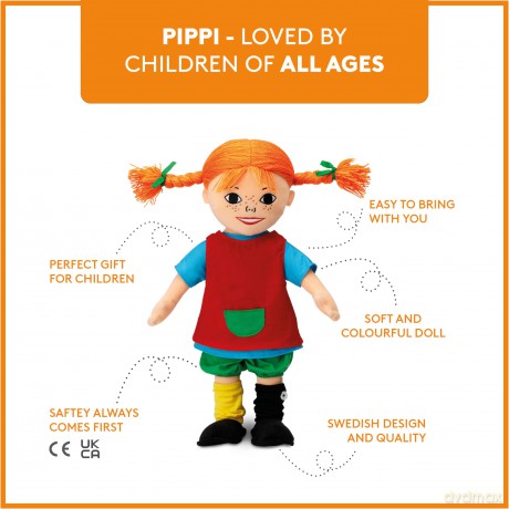 Pippi Longstucking - Pippi Doll - 40 cm (18086)