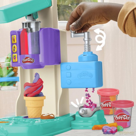 Play-Doh - Rainbow Swirl Ice Cream Playset (G0028)