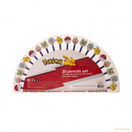 Pokemon - Pencil SET w/toppers (20-pack) (161707053)