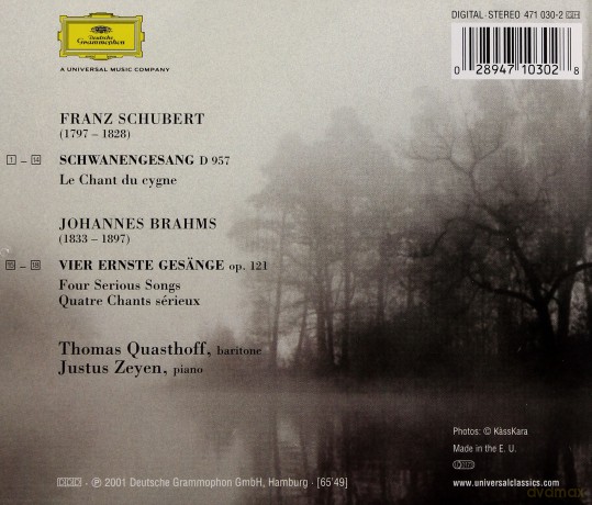 Thomas Quasthoff: Schubert, Brahms [CD]