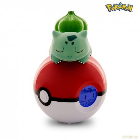 Pokemon Bulbasaur Light-Up FM Alarm Clock