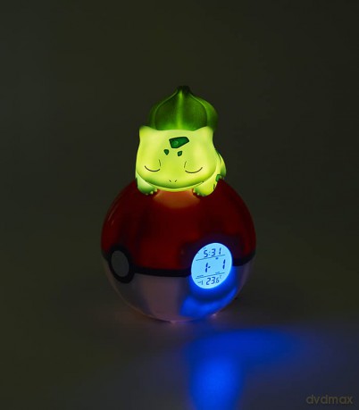 Pokemon Bulbasaur Light-Up FM Alarm Clock