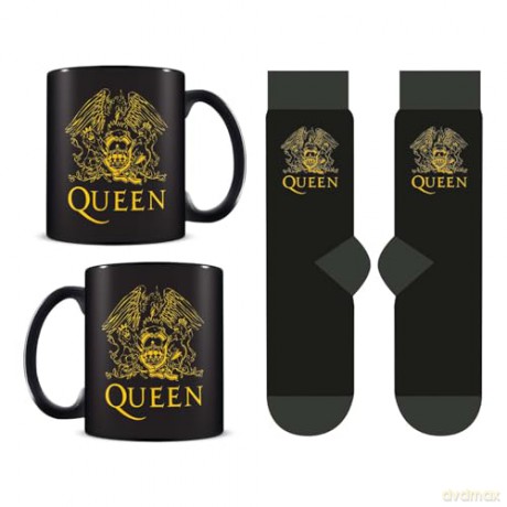 Pyramid International - QUEEN Mug & Sock Set - UK sizes 3-8 (EU 36-41)
