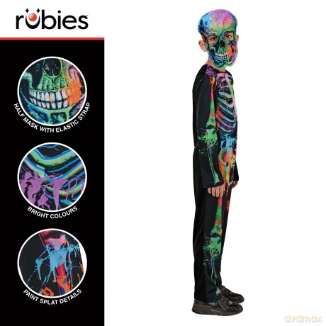 Rubies - Halloween Costume - Bonesky Graffiti Skeleton (122-128 cm)