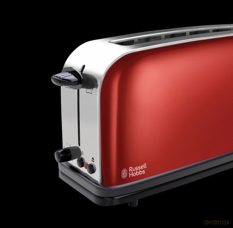 Russell Hobbs - Colours Plus 2 Slice Long Slot Toaster - Red