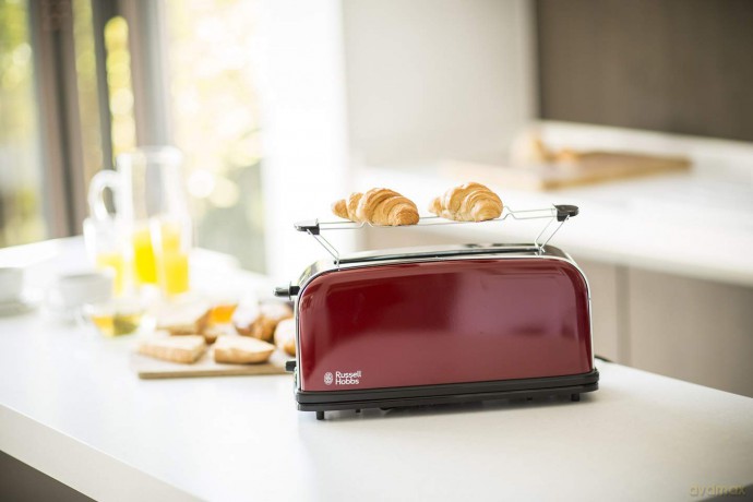 Russell Hobbs - Colours Plus 2 Slice Long Slot Toaster - Red