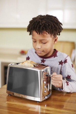 Russell Hobbs - Luna 2 Slice Toaster - Moonlight Grey