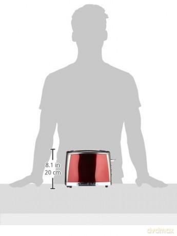 Russell Hobbs - Luna 2 Slice Toaster - Solar Red