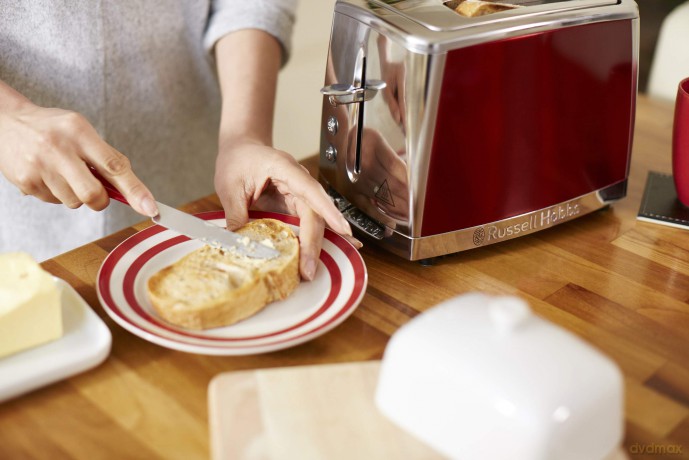 Russell Hobbs - Luna 2 Slice Toaster - Solar Red