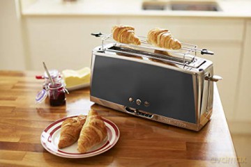 Russell Hobbs - Luna Long Slot 2 Slice Toaster - Moonlight Grey