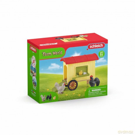Schleich - Farm World - Mobile Chicken Coop (42572)