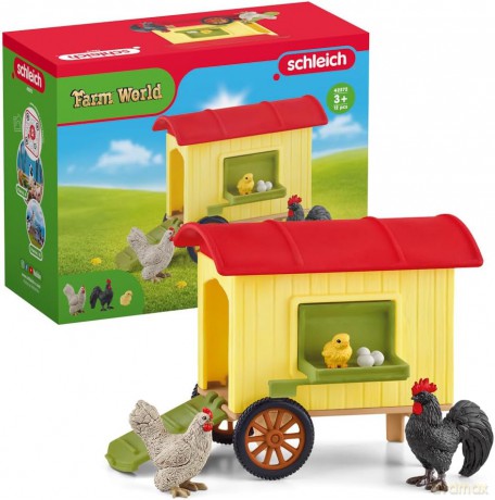 Schleich - Farm World - Mobile Chicken Coop (42572)