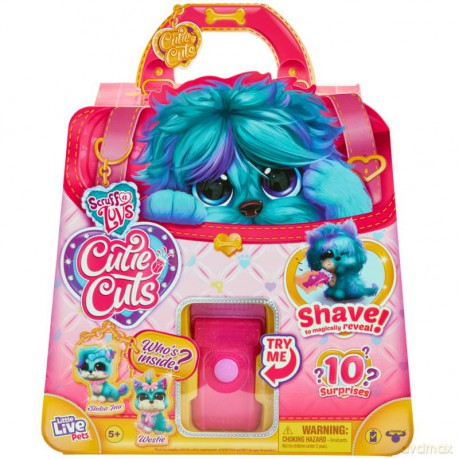 Scruff-a-Luvs Cutie Cuts - Blue Surprise Pet Salon Playset (30296)