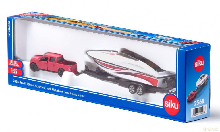 Siku - Ford F150 with Motorboat (313-2568)