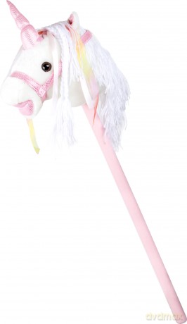 Small Foot - White Unicorn Hobby Horse - (I-SF10279)