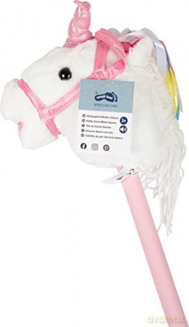 Small Foot - White Unicorn Hobby Horse - (I-SF10279)