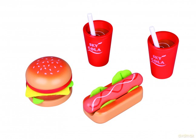 Small Wood - Lunch for Two - Hamburger and Hot Dog Set Menu (L40152)