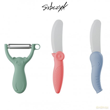 Sobczyk junior - Children's knife and peeler set - 3 pcs