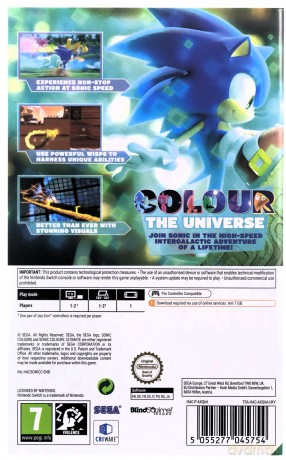 Sonic Colours Ultimate (Code in Box)