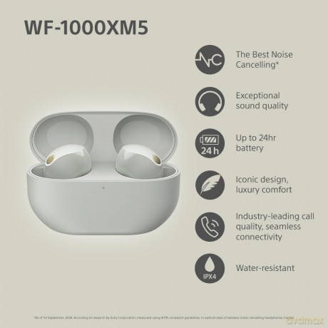 Sony - WF-1000XM5 True Wireless Earbuds Silver