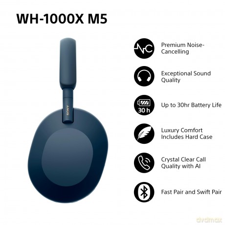 Sony - WH-1000XM5 Noise Cancelling Wireless Headphones