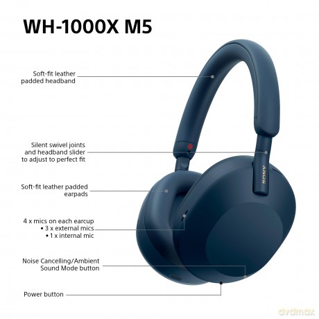 Sony - WH-1000XM5 Noise Cancelling Wireless Headphones