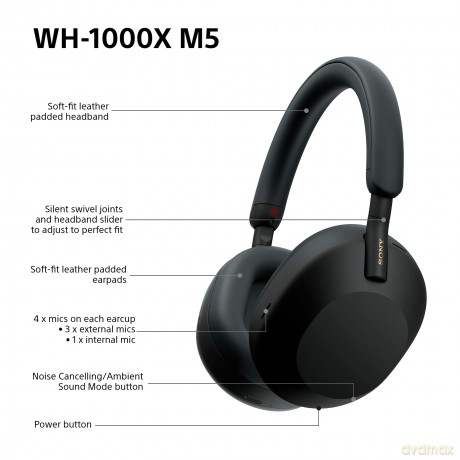 Sony - WH-1000XM5 Noise Cancelling Wireless Headphones