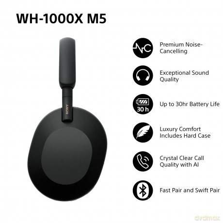 Sony - WH-1000XM5 Noise Cancelling Wireless Headphones