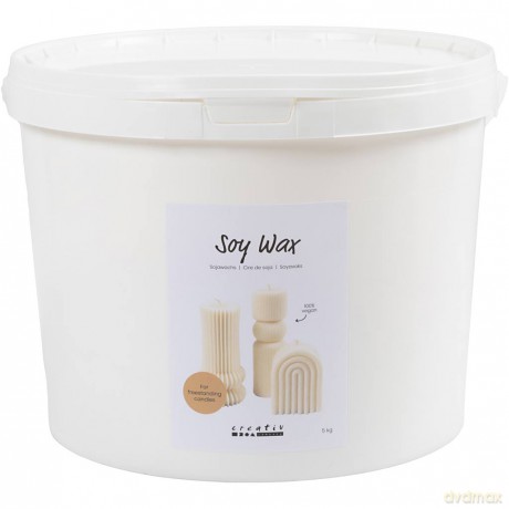 Soy wax, cream, For freestanding candles, 5 kg/ 1 pack (73479)
