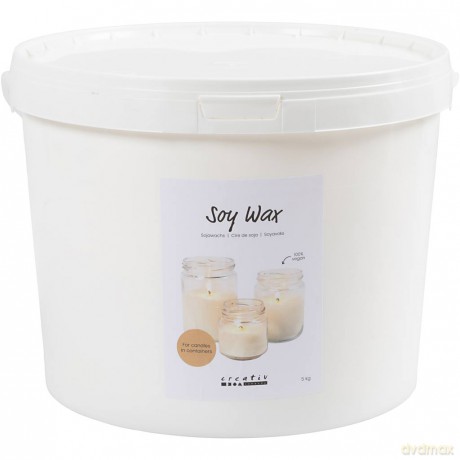 Soy wax, For candles in containers, 5 kg/ 1 pack (73429)