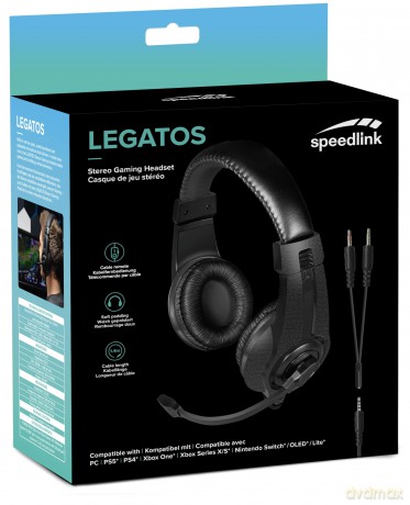 Speedlink - LEGATOS Stereo Gaming Headset - for PC/PS5/PS4/Xbox Series X/S/Switch/OLED/Lite, black