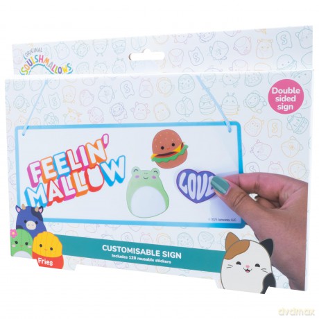Squishmallows - Room Sign with Wall Decals