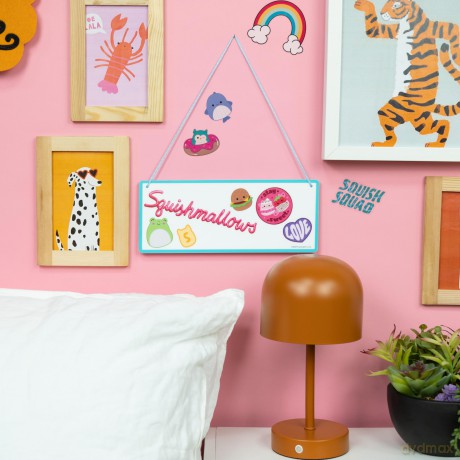 Squishmallows - Room Sign with Wall Decals
