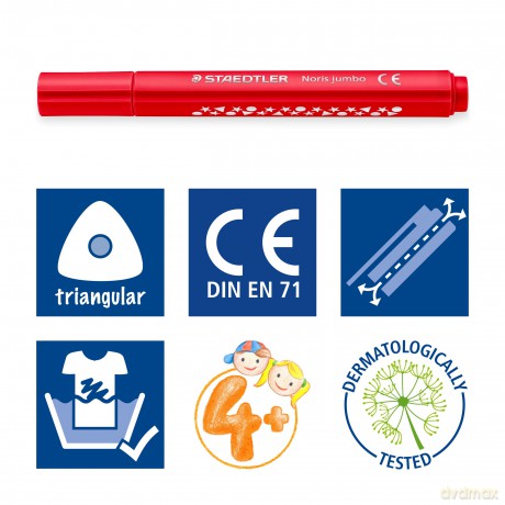 Staedtler - Noris jumbo markers - 10 pcs (328-B C10P)